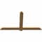 Ekena Millwork Eugene Smooth Timber Gable Bracket, Western Red Cedar, 72"W x 42"H x 1 1/2"D x 5 1/2"F, 14/12 Pitch GBW072X42X0206EUG00SWR - alternate 4